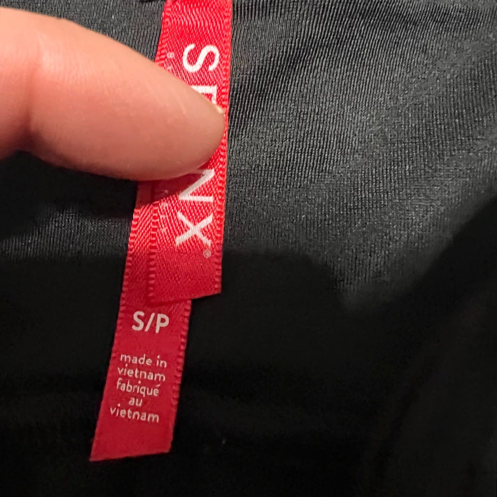 Spanx SPANX Leggings Womens Small Faux Leather Metallic Camo Black S Regular Ankle Black Womens Size 28" / US 6 / IT 42 - 5 Thumbnail