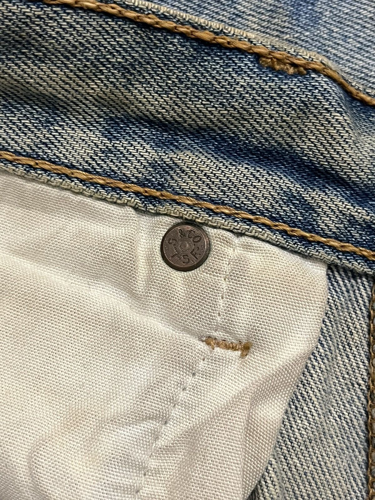 Levi's Vintage 80’s Levi’s 501 Mudwash Denim Size US 33 - 11 Thumbnail
