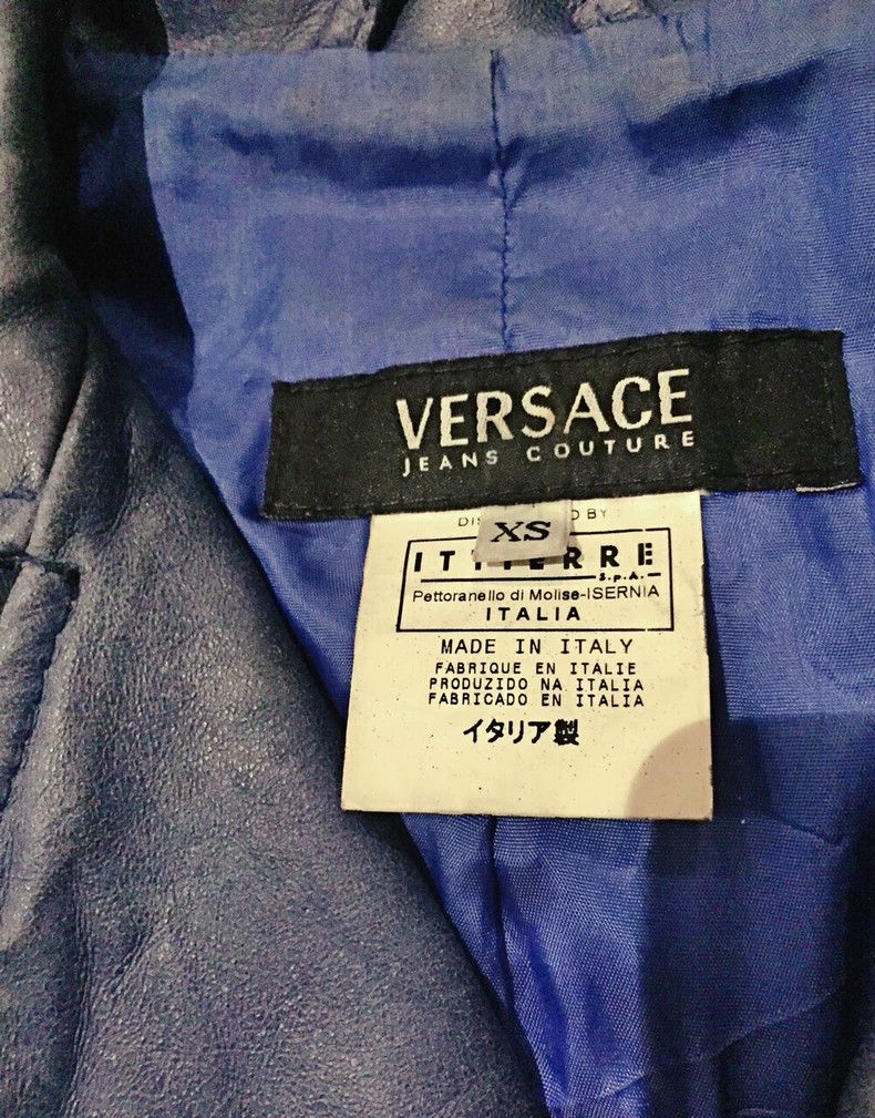 Versace Versace Motorcycle jacket leather jacket Size XS / US 0-2 / IT 36-38 - 2 Thumbnail
