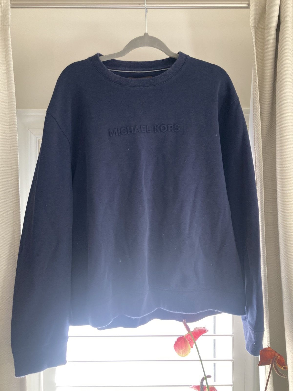 Michael Kors Michael Kors Navy CrewNeck Size US XXL / EU 58 / 5 - 1 Thumbnail