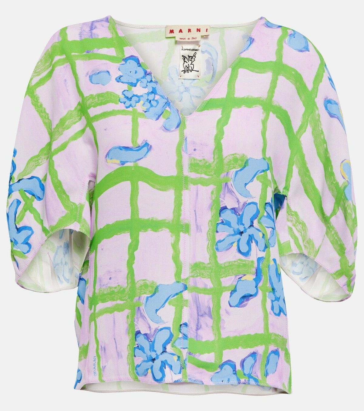 Marni o1y1125 Blouse in Multicolor Size M / US 6-8 / IT 42-44 - 1 Thumbnail