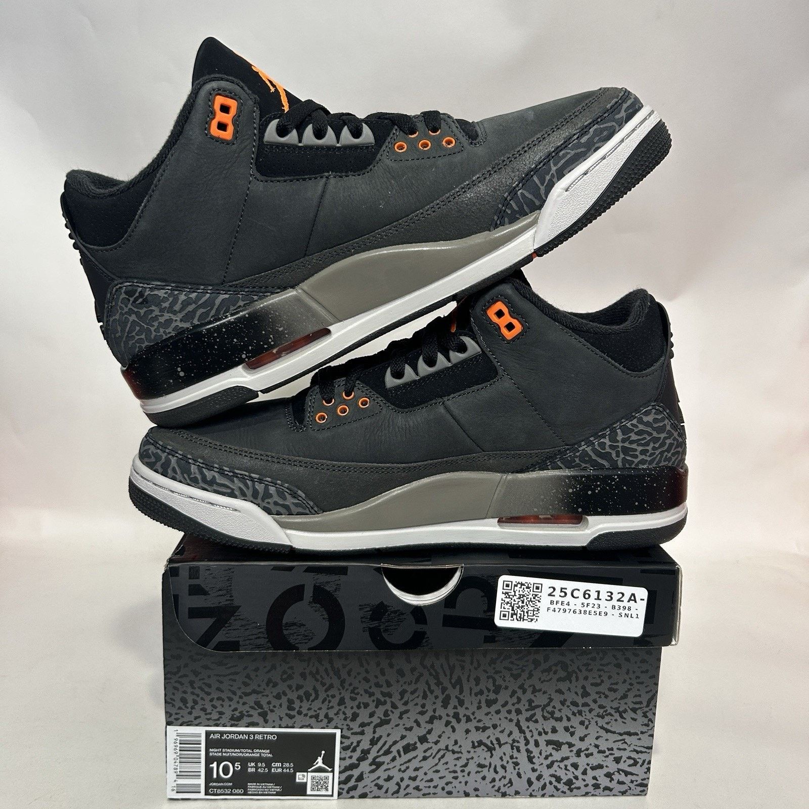 Jordan Brand Nike Air Jordan 3 Retro OG “Fear Pack” CT8532-080 Size US 10.5 / EU 43-44 - 3 Thumbnail