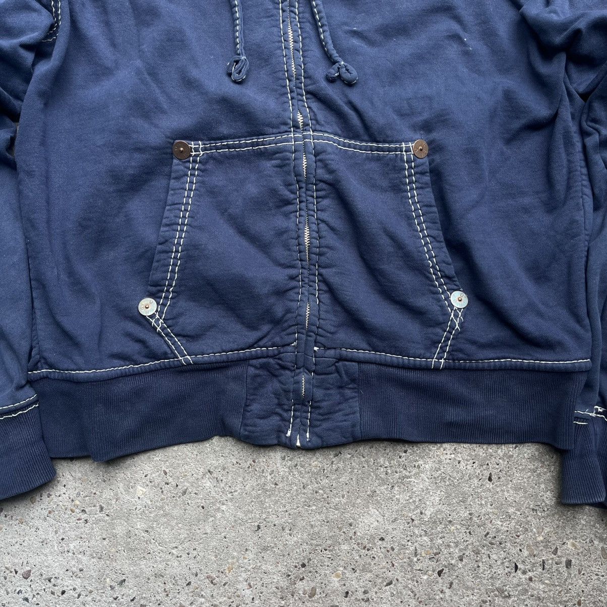 True Religion True Religion blue Zip Hoodie vintage drip USA chief keef Size US XL / EU 56 / 4 - 2 Thumbnail