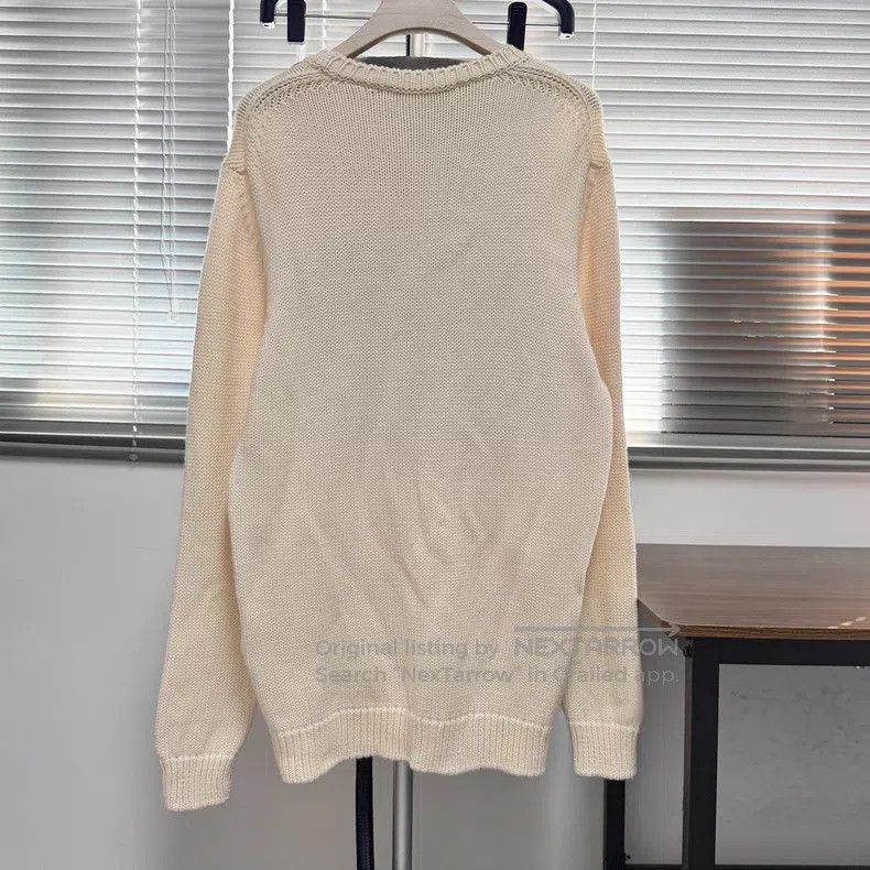 Fendi Fendi Knit sweater, wool sweater with flower logo, beige Size US L / EU 52-54 / 3 - 2 Thumbnail