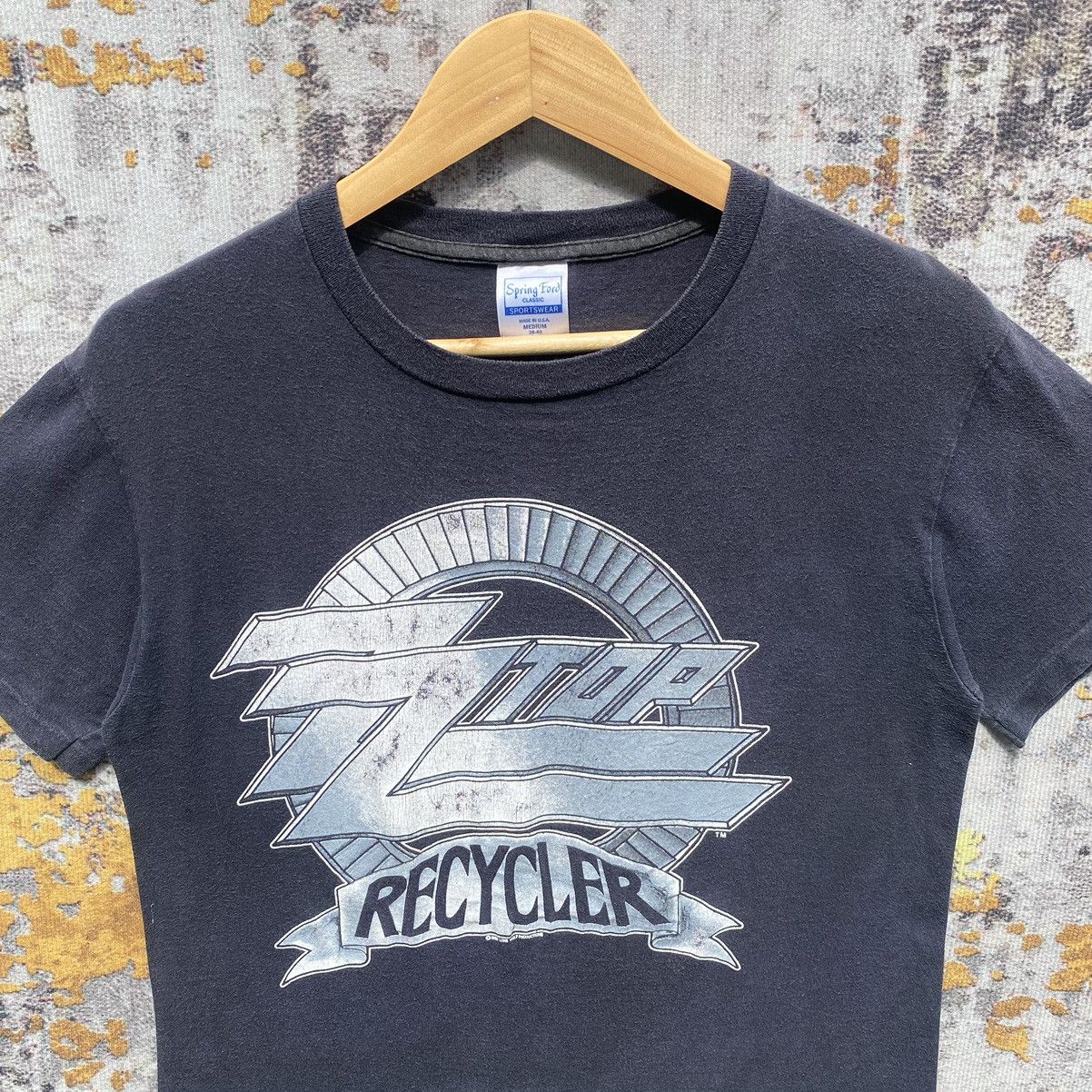 Band Tees × Vintage Vintage ZZ Top Recycler World Tour 1990 Shirt Distressed Size US S / EU 44-46 / 1 - 7 Thumbnail