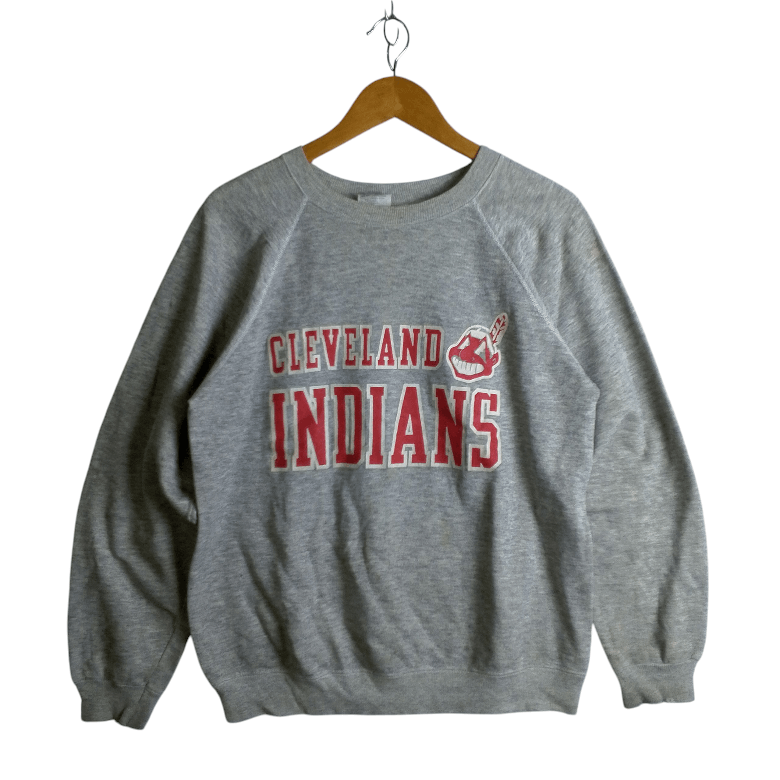 Vintage Vintage Cleveland Indians Distressed Sweatshirt Size US L / EU 52-54 / 3 - 1 Thumbnail