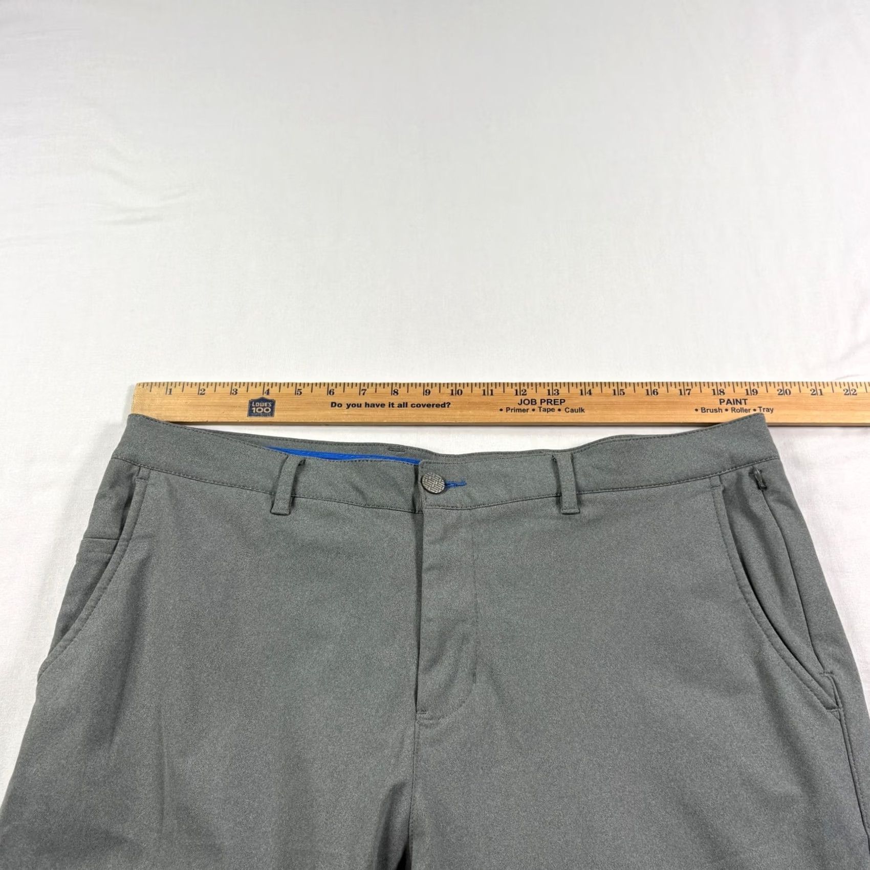 Vintage Twillory Pants Mens 38x30 Gray Chino Performance Stretch Casual Preppy Size US 38 / EU 54 - 4 Thumbnail