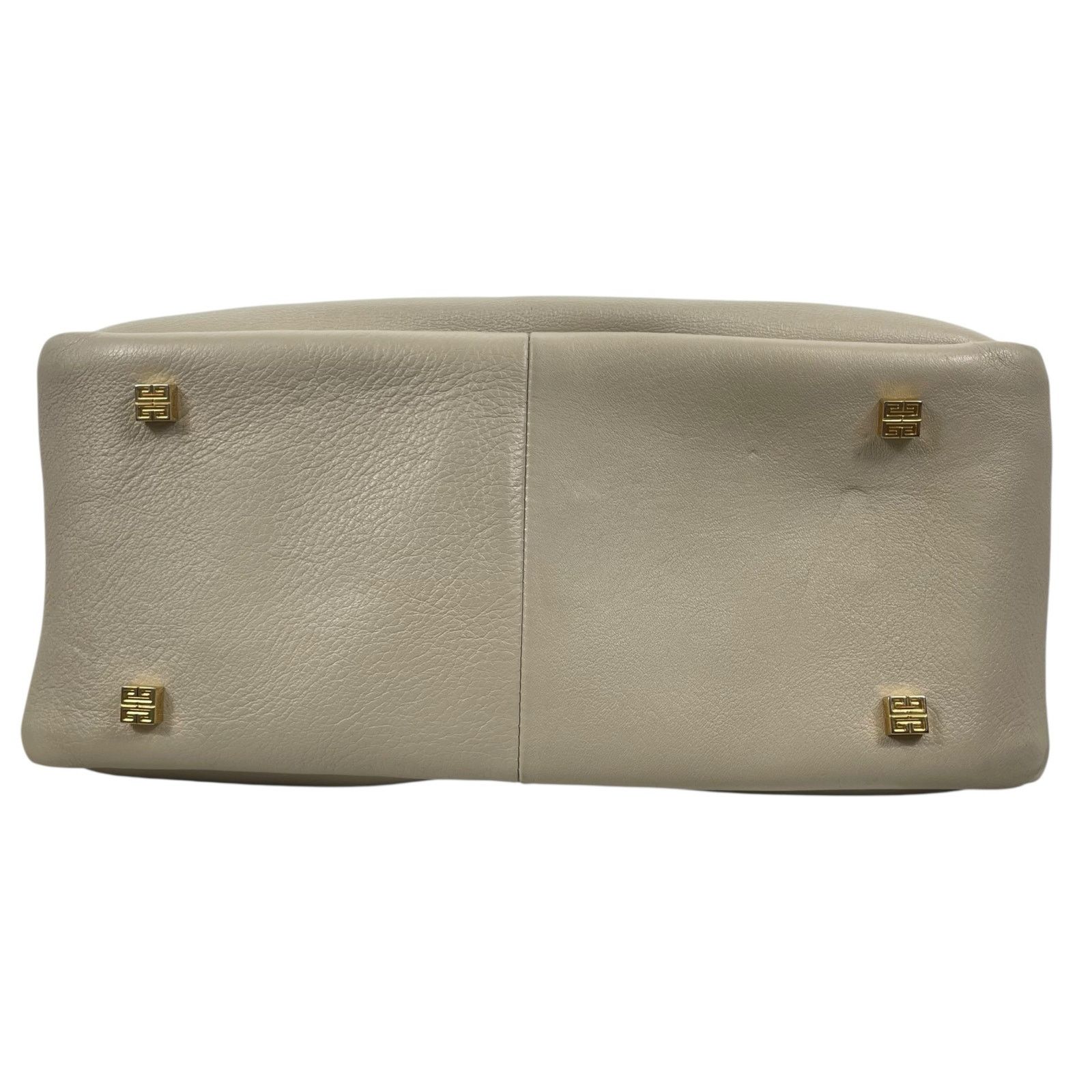 Givenchy Givenchy Mediuum G Padlock Leather Hobo Bag Natural Beige Size ONE SIZE - 9 Thumbnail