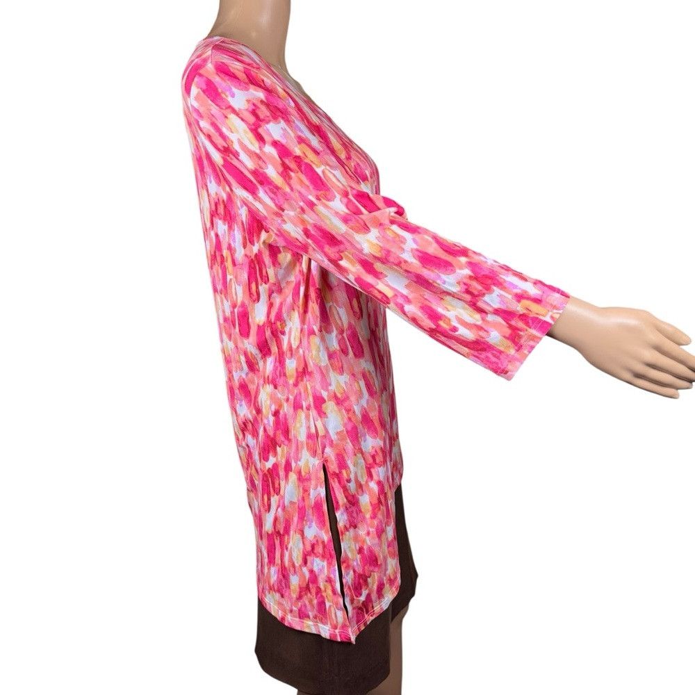 Other Susan Graver Liquid Knit Asymmetrical Tunic Top Size L Size L / US 10 / IT 46 - 4 Thumbnail