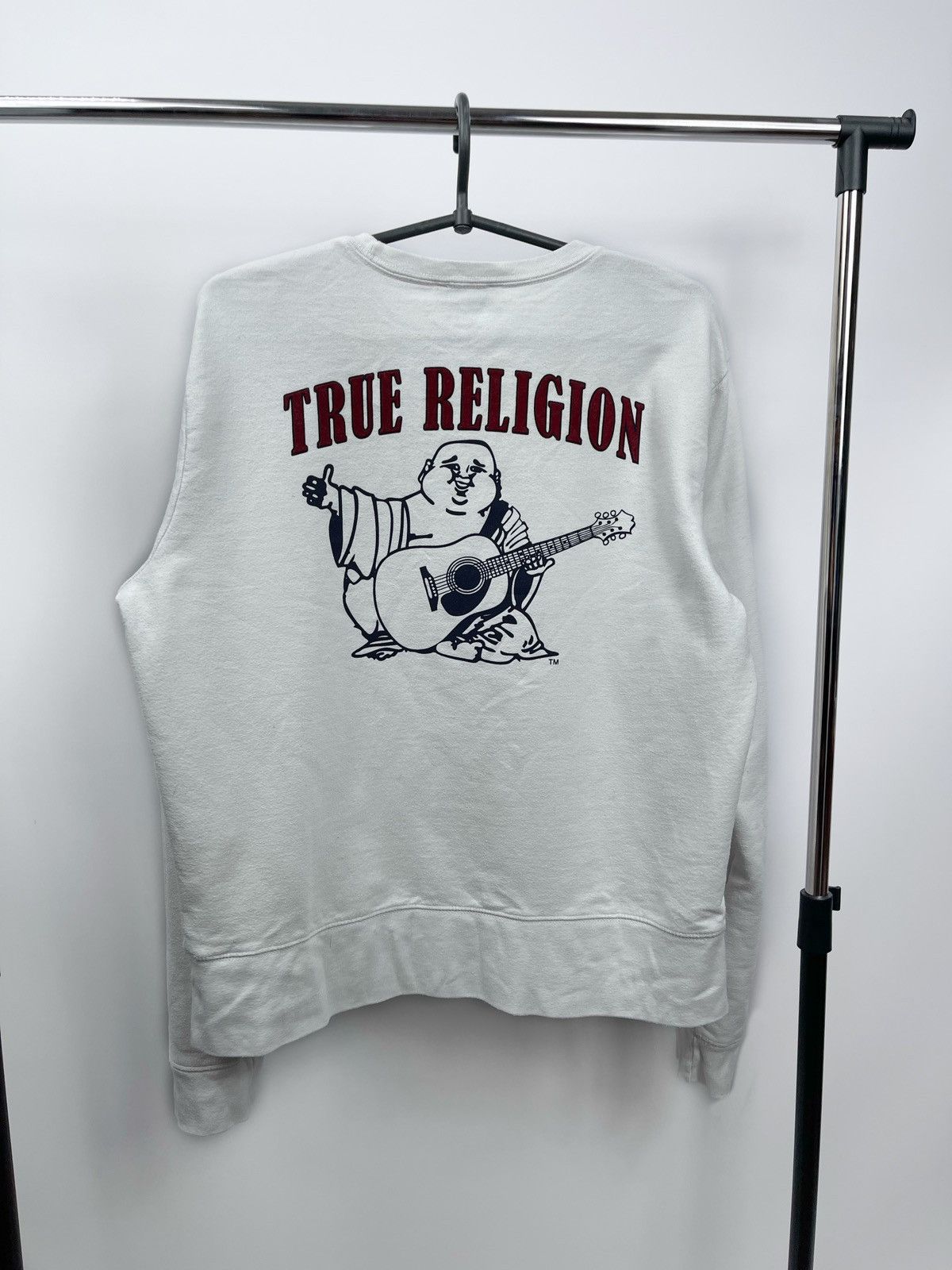 True Religion True Religion Sweatshirt Women’s Size L White Big Logo Size L / US 10 / IT 46 - 1 Thumbnail