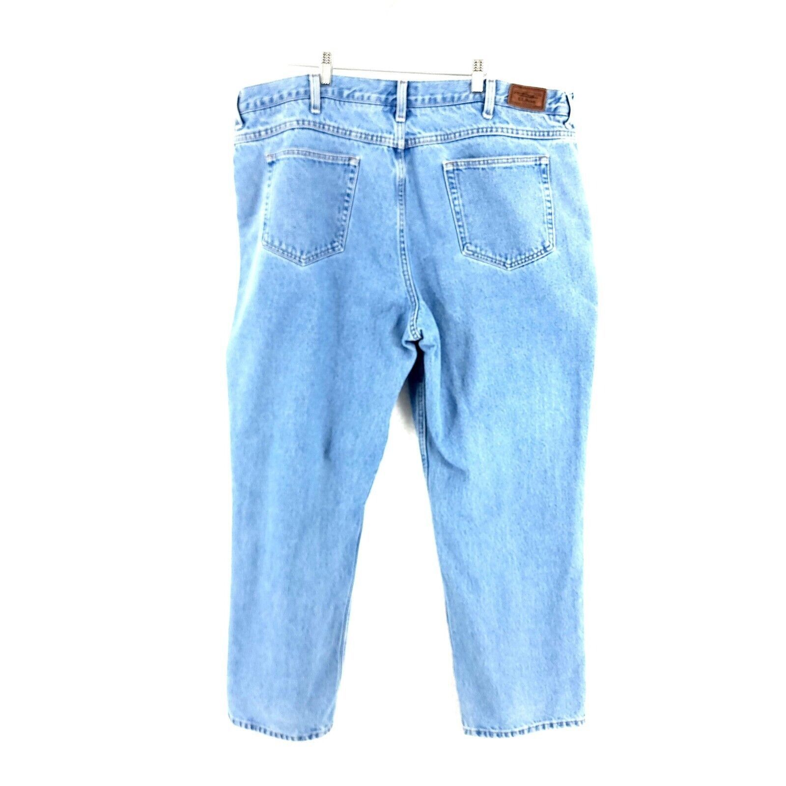 L.L. Bean L.L. Bean Light Wash Blue Denim Comfort Waist Jeans 42/30 Hi Size US 42 / EU 58 - 4 Thumbnail