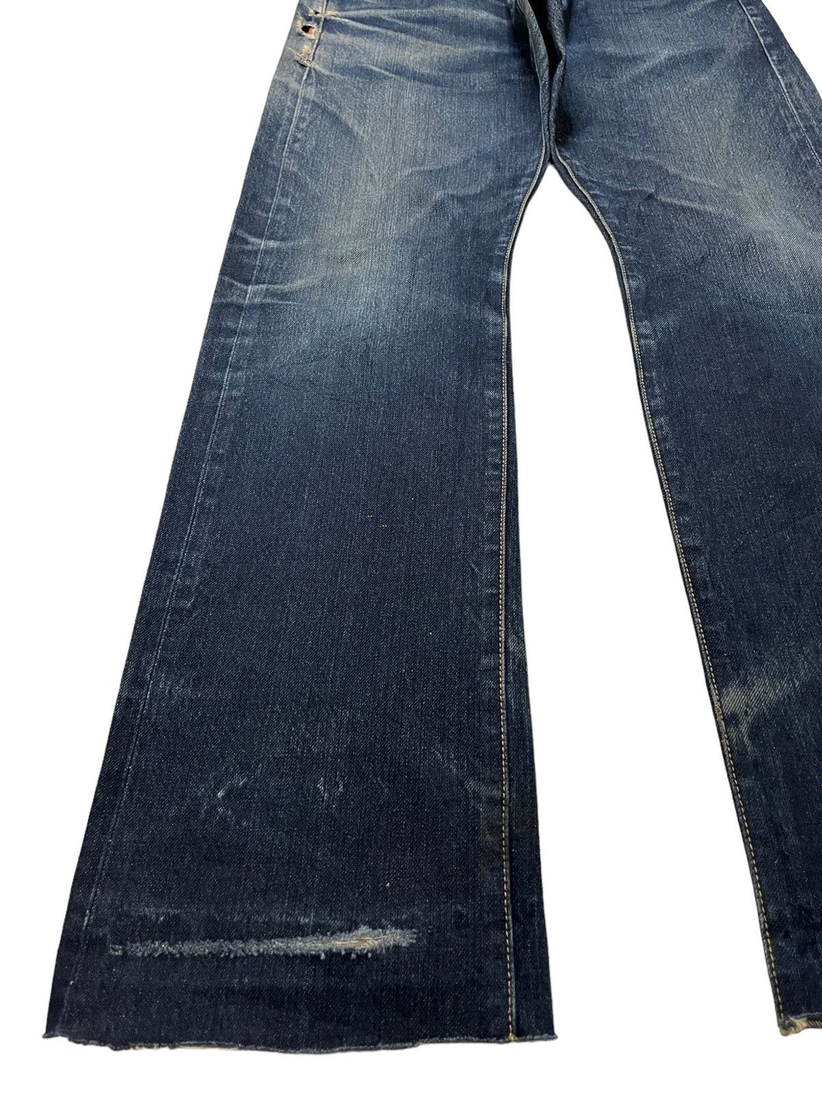 Japanese Brand Vintage Japanese Brand Selvedge Rusty Wash Baggy Jeans Size US 35 - 7 Thumbnail