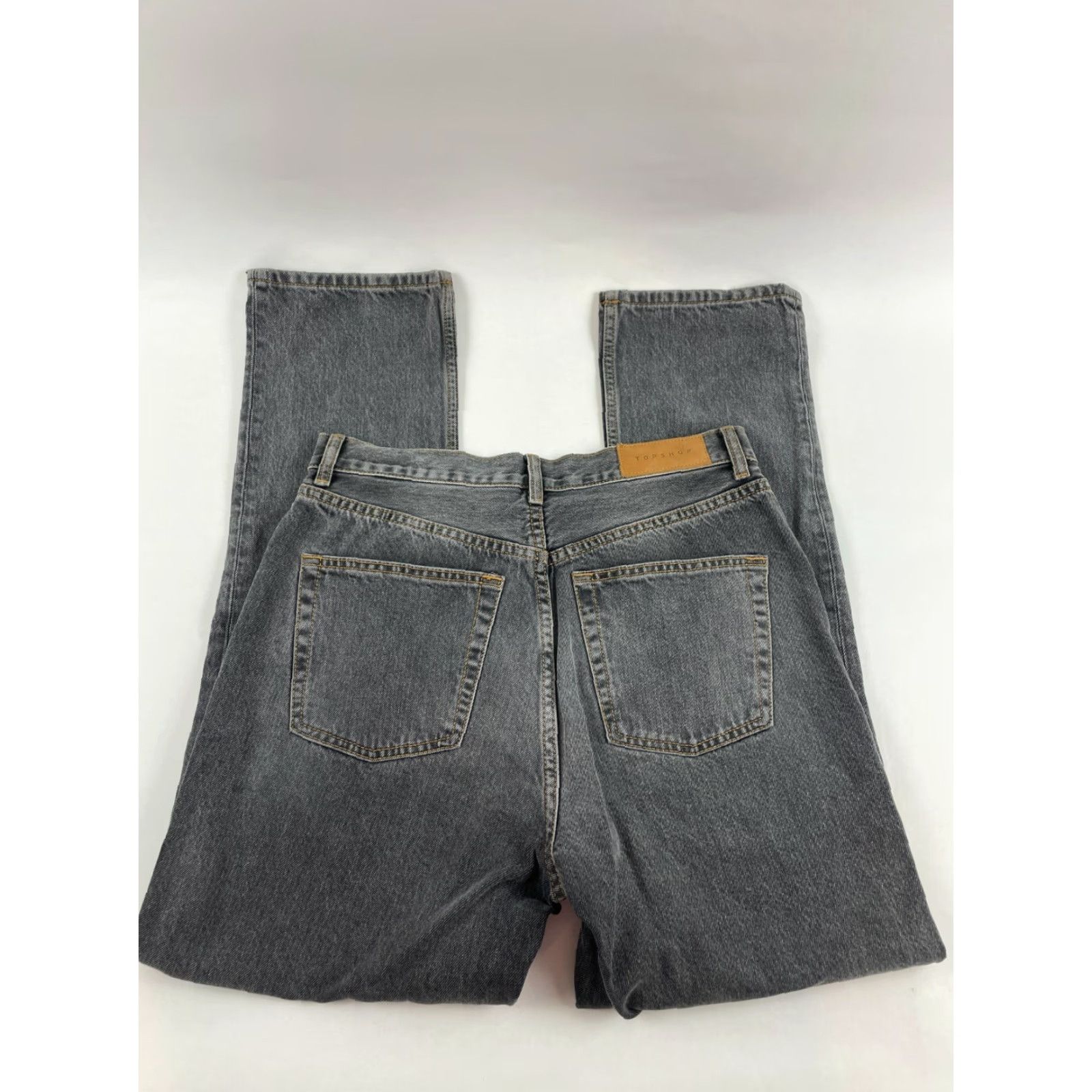 Topshop Topshop Jeans Women's Size 30x34 Gray High Waist Straight Leg NWT Regular Inseam 29 in Pockets NWT Mens? Size 24" / US 00 / IT 34 - 2 Thumbnail