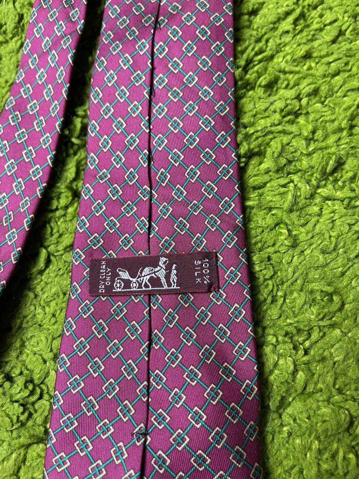 Hermes Hermes luxury graphic silk tie Size ONE SIZE - 5 Thumbnail