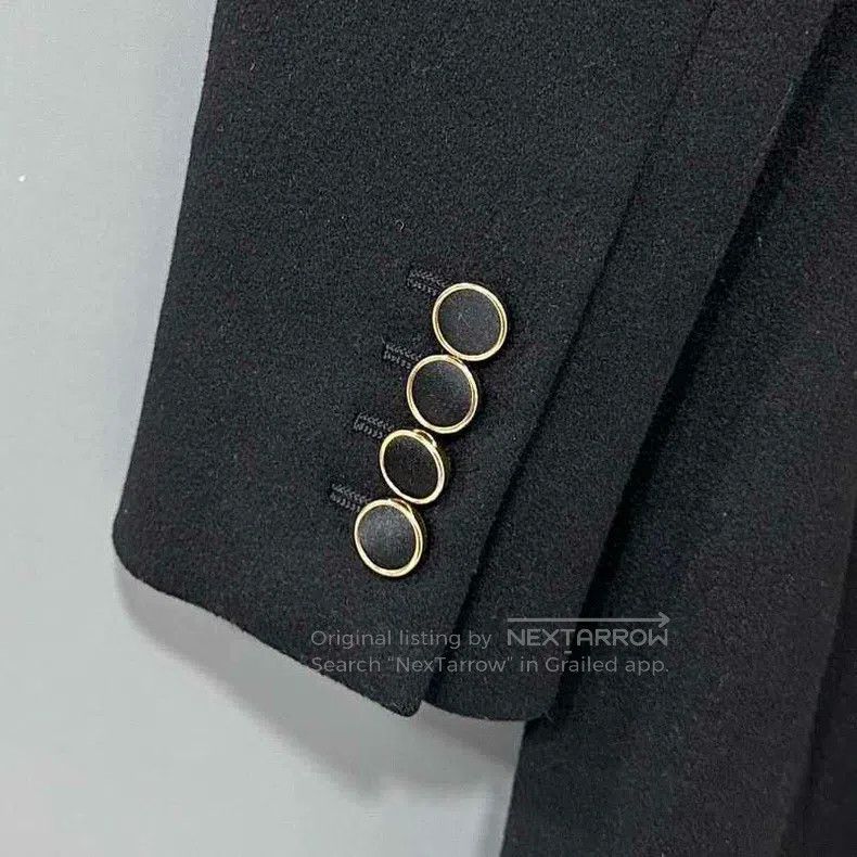 Saint Laurent Paris Saint Laurent Paris Black Smoking Jacket Size XXS / US 00 / IT 34 - 4 Thumbnail