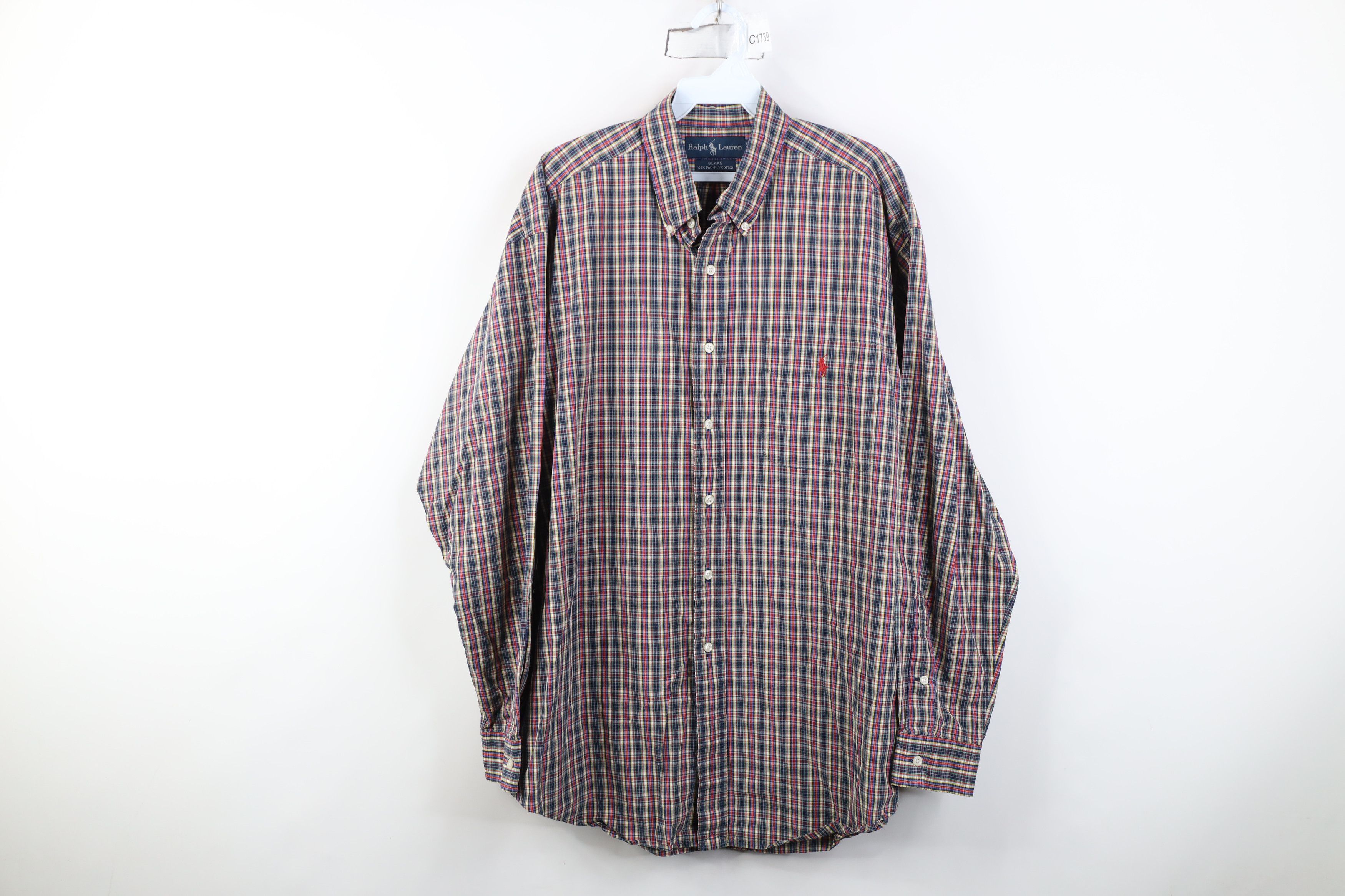 Polo Ralph Lauren Vintage 90s Ralph Lauren Rainbow Plaid Button Down Shirt Size US L / EU 52-54 / 3 - 1 Thumbnail