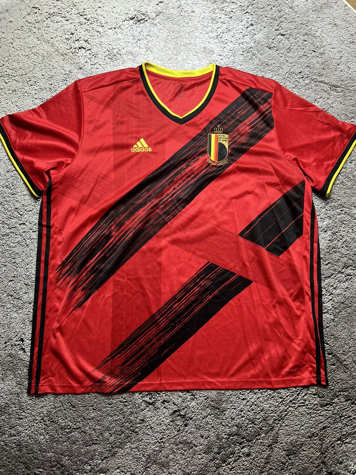 Adidas 2020-2021 Belgium national football team adidas jersey 2-3XL Size US XXL / EU 58 / 5 - 1 Thumbnail
