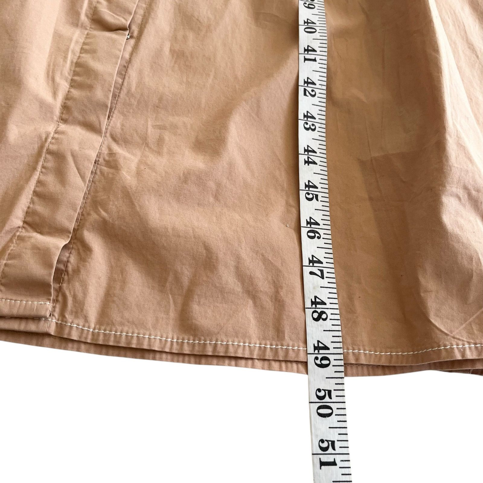 Other Sfizio Tan Embroidered Poplin A-Line Midi Dress Size S / US 4 / IT 40 - 8 Thumbnail