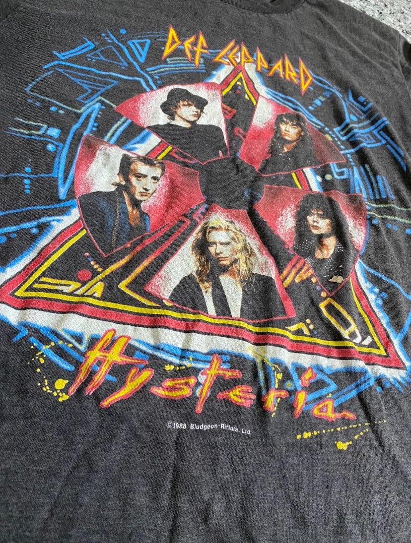 Band Tees × Def Leppard × Vintage Def Leppard Hysteria Tour "Vintage 1988" Size US S / EU 44-46 / 1 - 7 Thumbnail