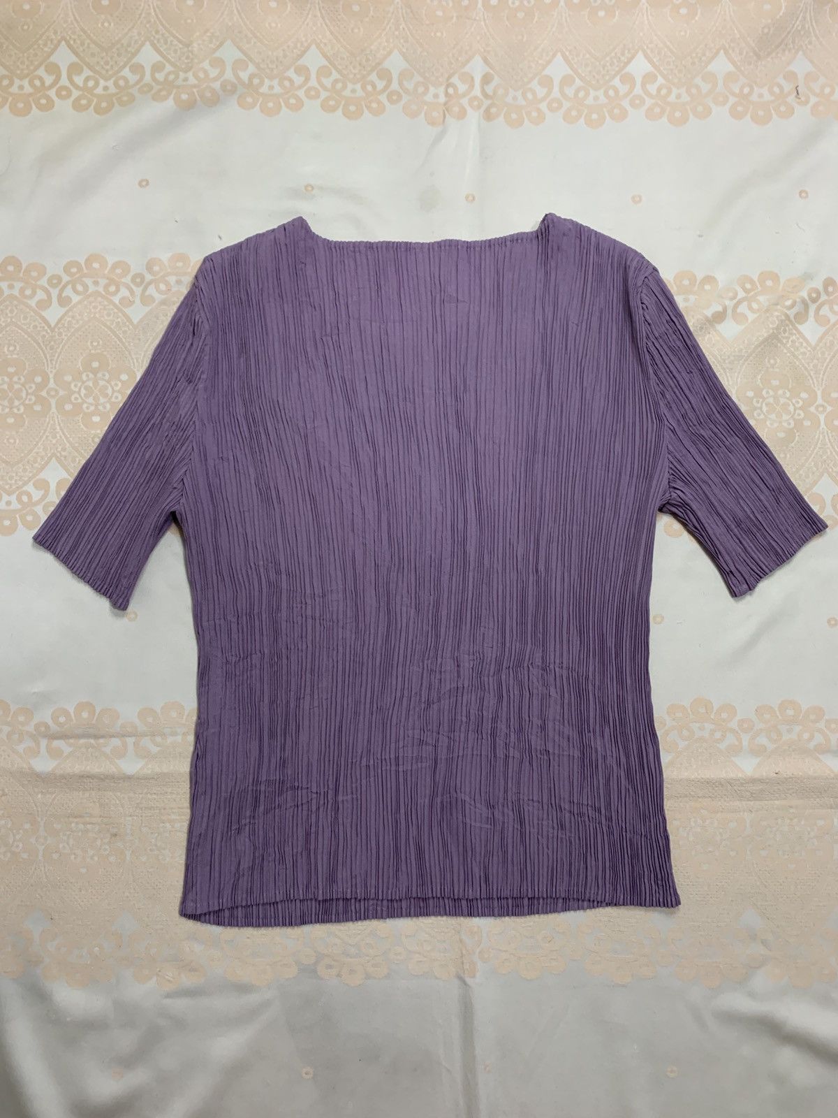 Japanese Brand Inner Pleats Issey Miyake Style Top Size L / US 10 / IT 46 - 6 Thumbnail