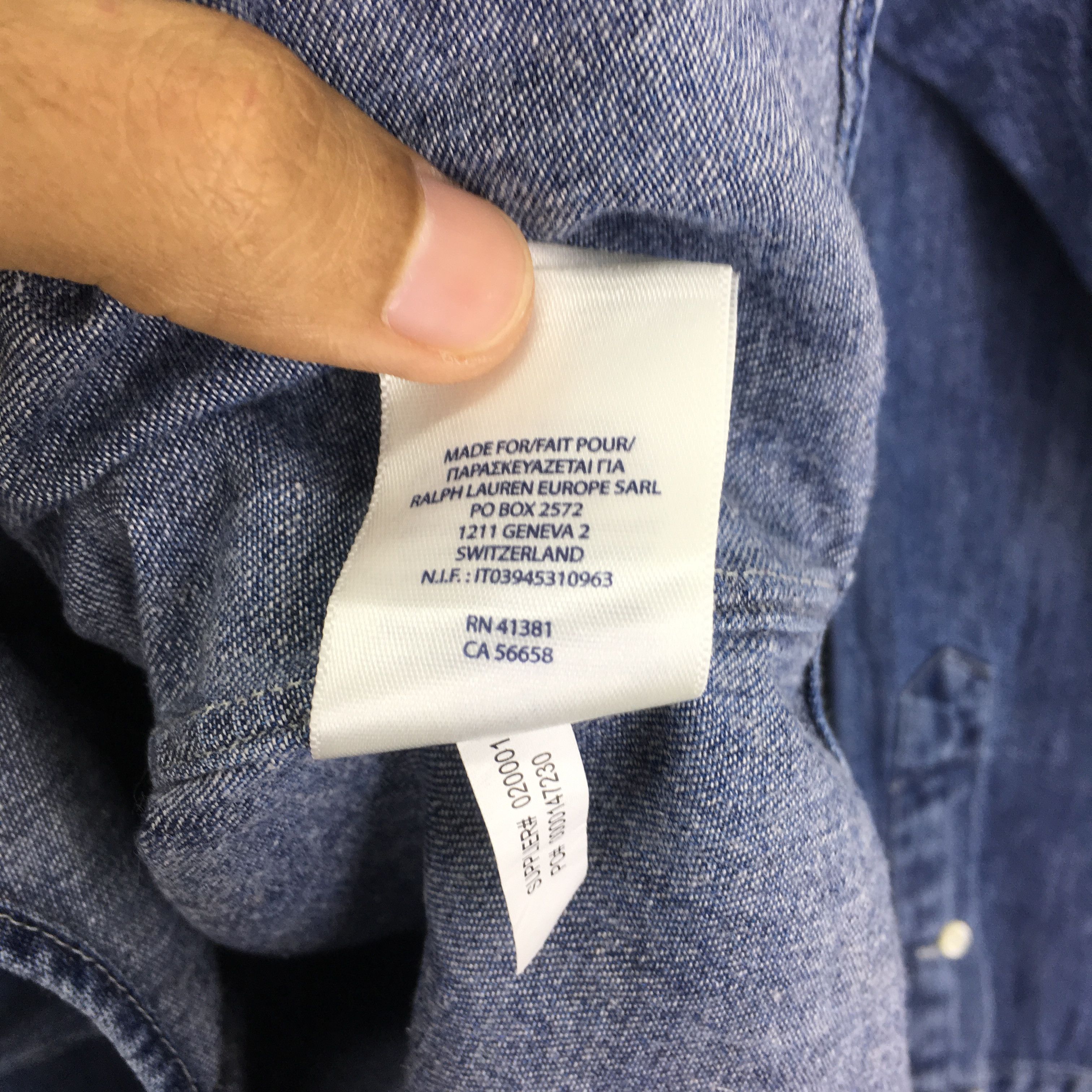Polo Ralph Lauren Vintage Polo Ralph Lauren Denim Shirt Polo Pony RL Jeans Size US S / EU 44-46 / 1 - 11 Thumbnail