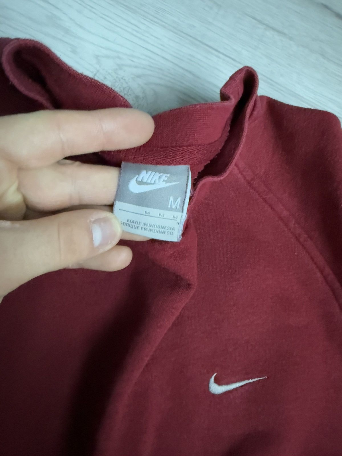 Nike × Vintage Vintage Nike Oversized Sweatshirt Swoosh Logo 00’s shirt Size US M / EU 48-50 / 2 - 3 Thumbnail