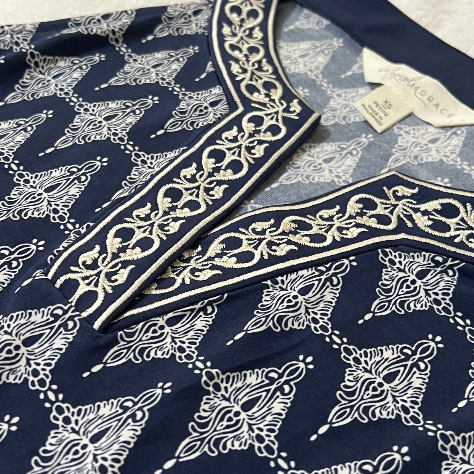 Other Alhambra Embroidered Trim Knit Dress - Stitch Fix Size XS / US 0-2 / IT 36-38 - 12 Thumbnail