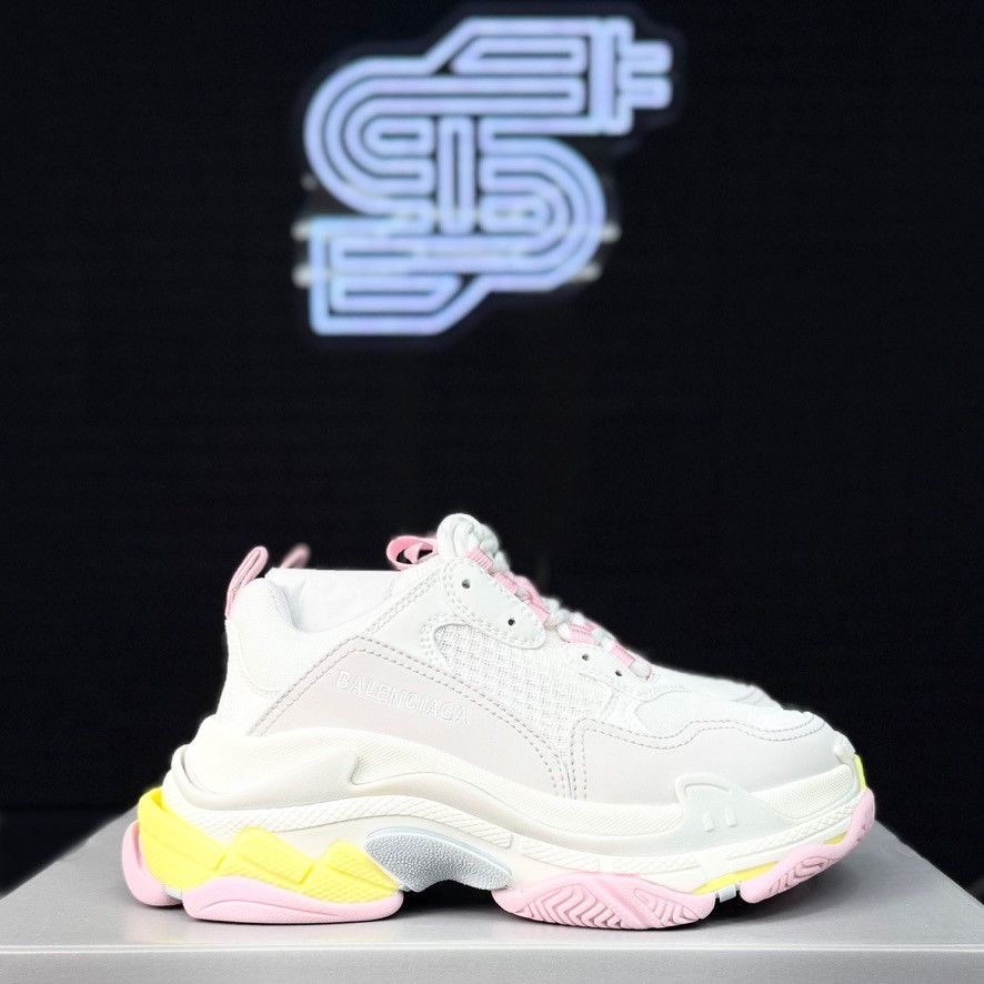 Balenciaga Balenciaga Triple-S White/Pink/Yellow Size US 6 / IT 36 - 2 Thumbnail