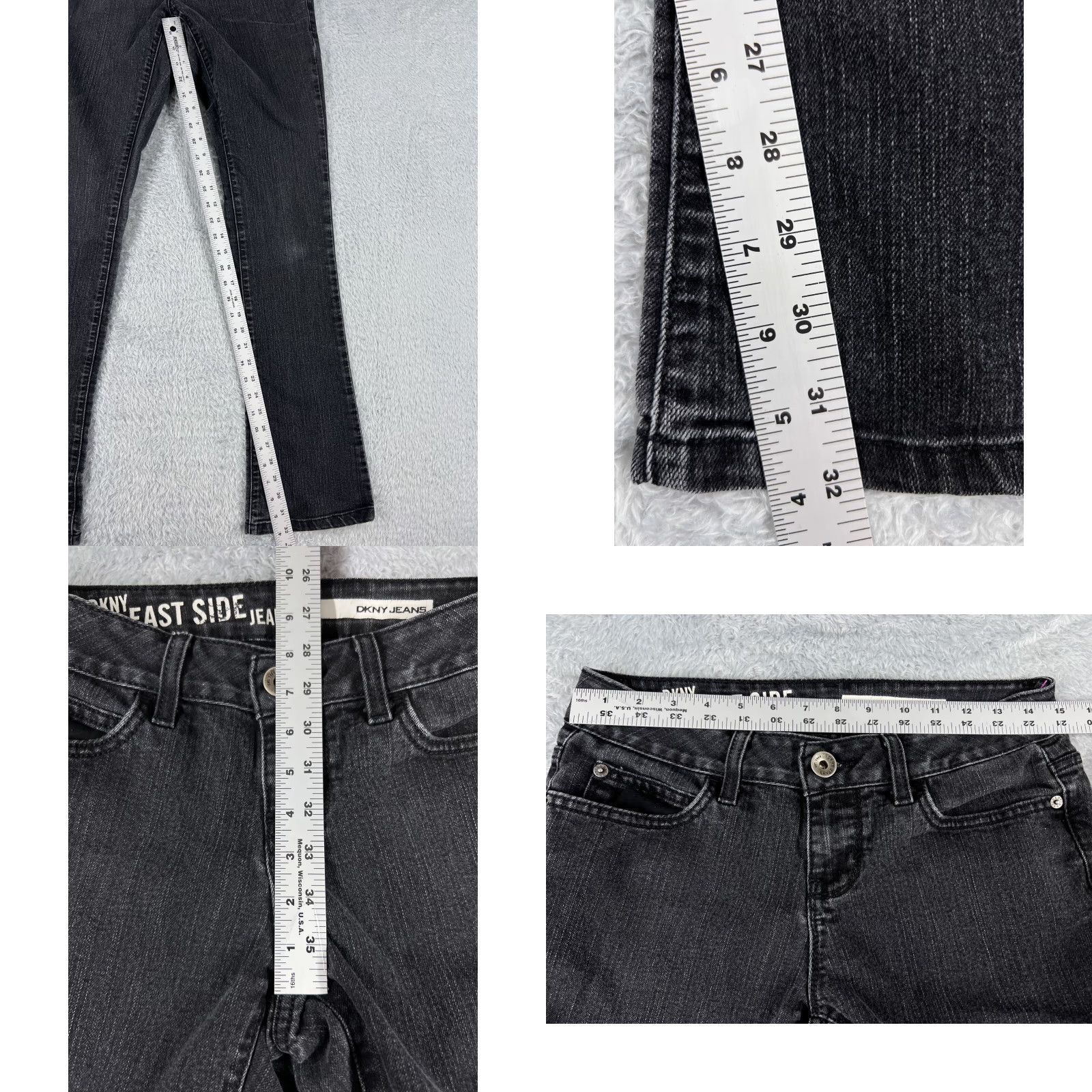 DKNY DKNY Jeans Women 12 Blue Denim Bootcut Low Rise 29x32 Comfort Pockets Embroidered Modern Mens Size 34" / US 12 / IT 48 - 8 Thumbnail