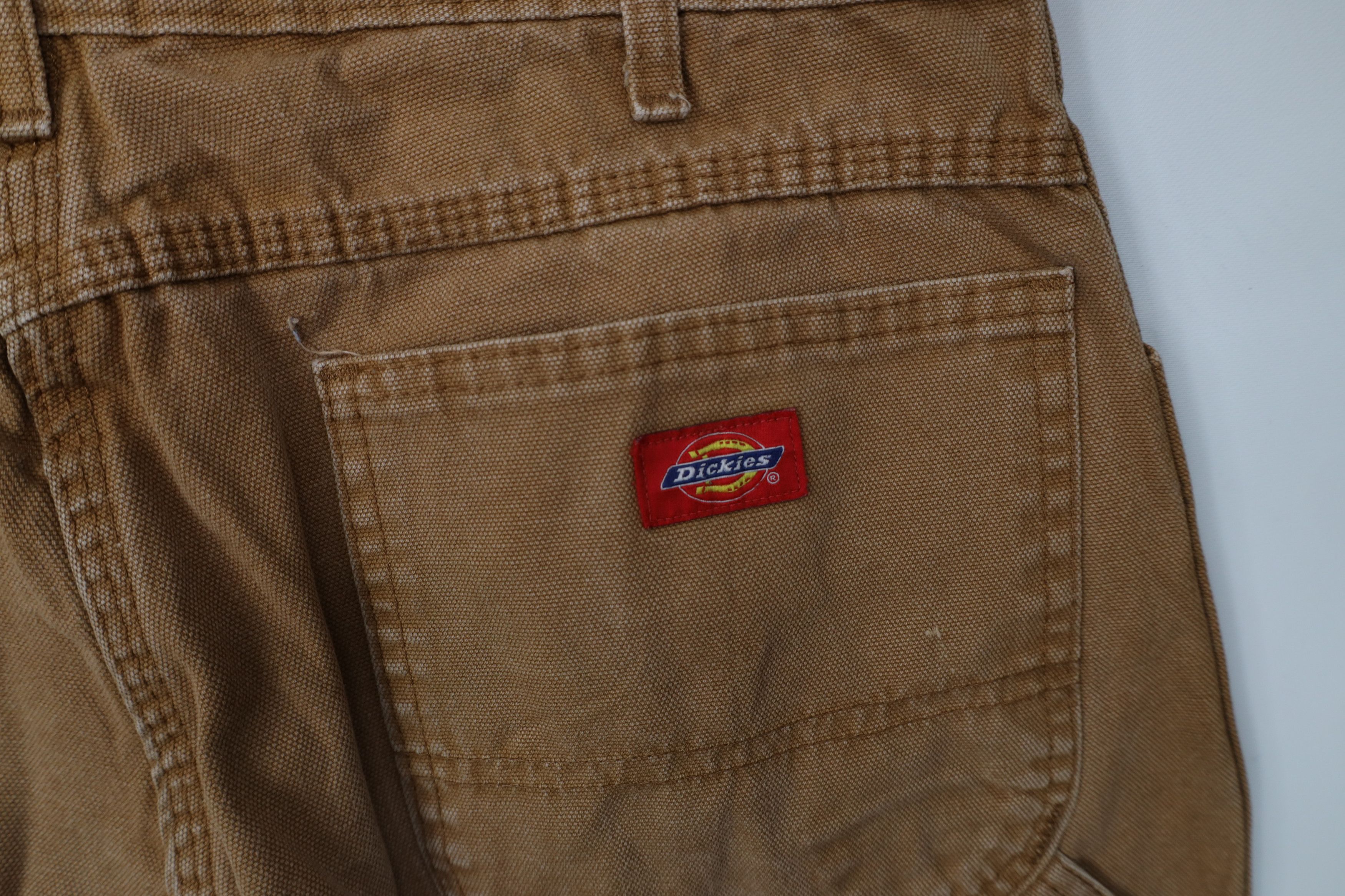 Dickies Vintage Y2K Dickies Wide Leg Dungaree Pants Duck Brown Size US 34 / EU 50 - 16 Thumbnail