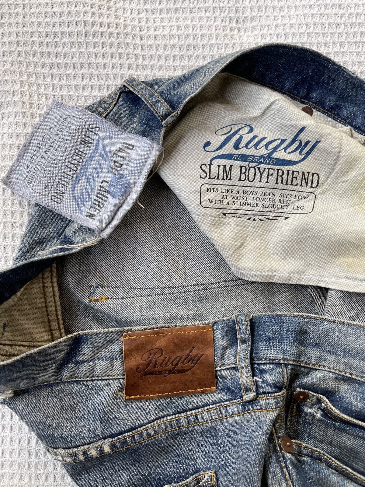 Denim & Supply Ralph Lauren Last Drop🔥Rare🔥POLO RALPH LAUREN RUGBY Distressed Denim Size US 36 / EU 52 - 9 Thumbnail