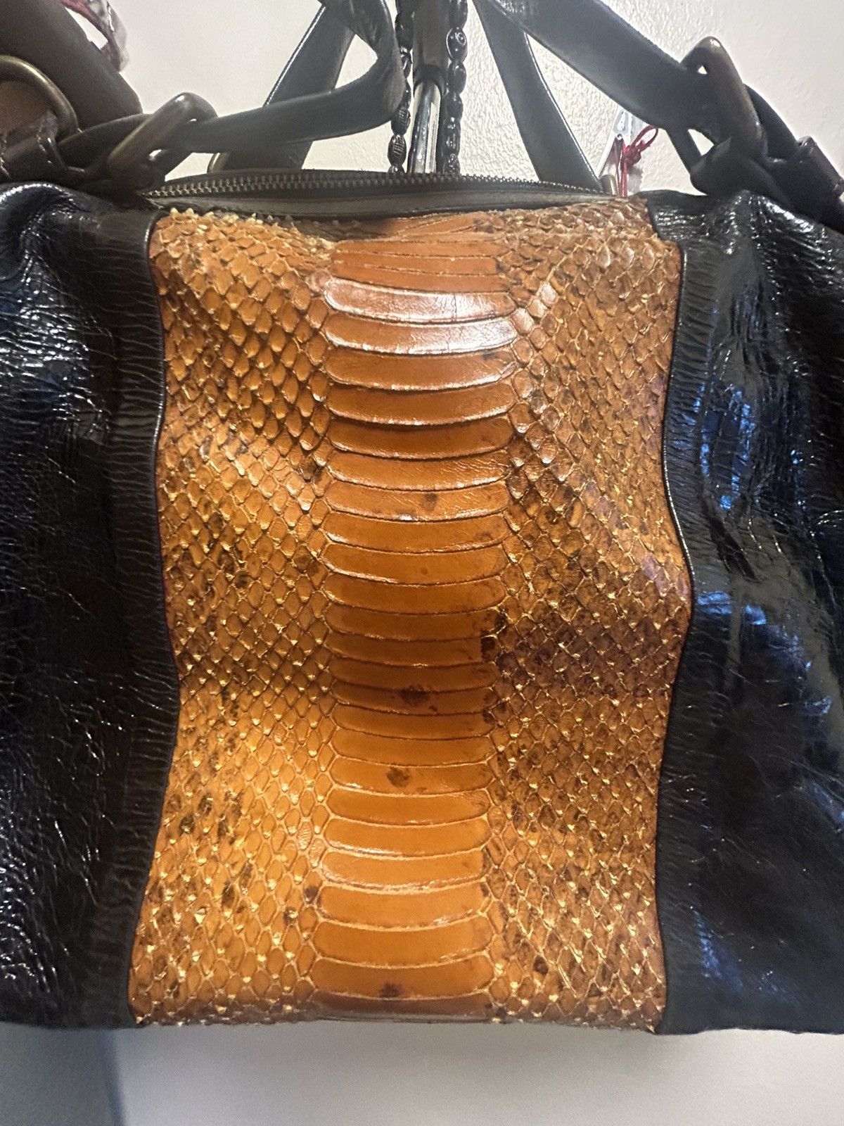 Dries Van Noten Snake skin leather bag Size ONE SIZE - 6 Thumbnail