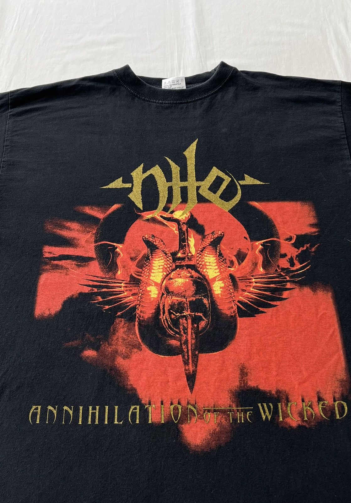 Band Tees Vintage 2006 Nile Annihilation of the Wicked Long Sleeve Size US XL / EU 56 / 4 - 5 Thumbnail