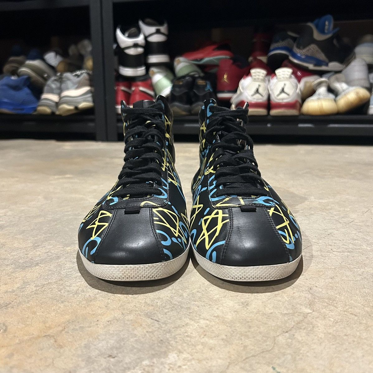 Designer × Gucci Gucci Ace High Top Graffiti Ghost Stars Leather Shoes US 11 Size US 11 / EU 44 - 5 Thumbnail