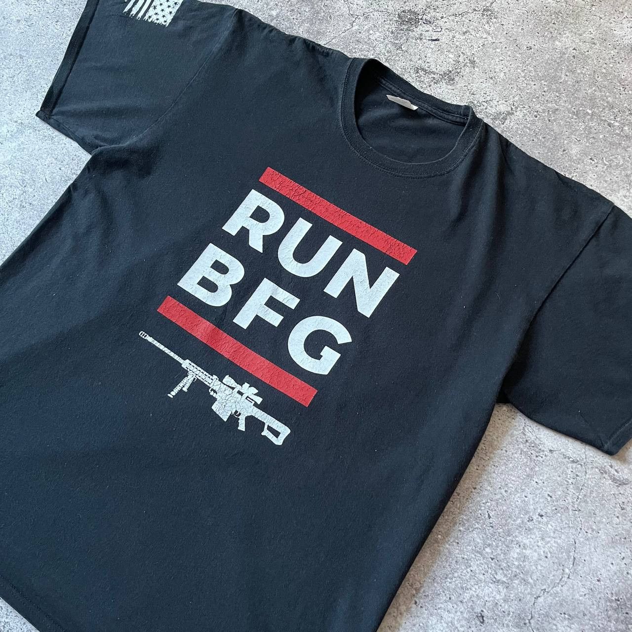 Rap Tees RUN BFG Big F Gun Black Red T Shirt Size US XL / EU 56 / 4 - 1 Thumbnail