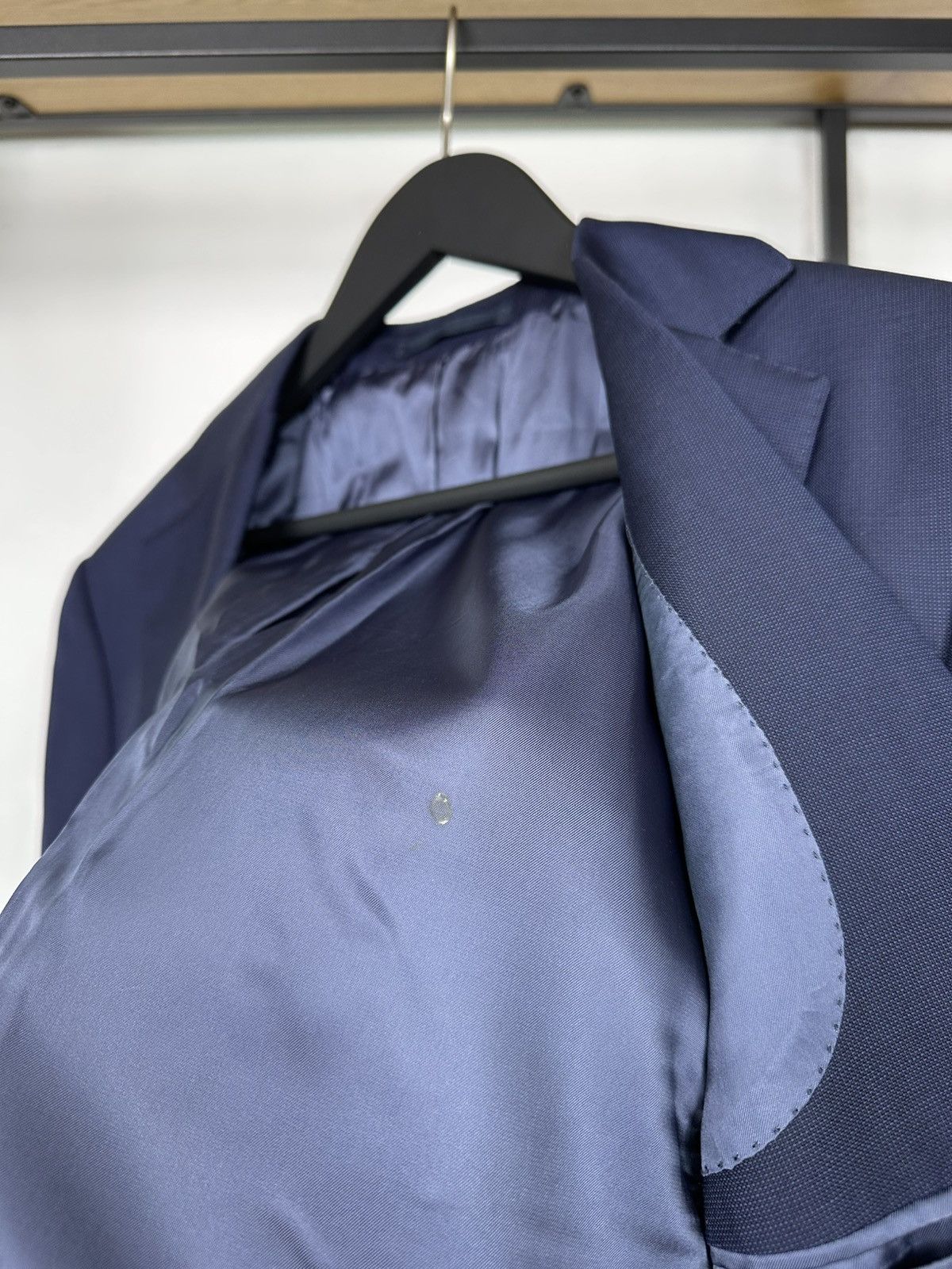 Suitsupply Suitsupply Napoli Navy Blue Blazer 48 size Jacket Men’s Size 48R - 15 Thumbnail