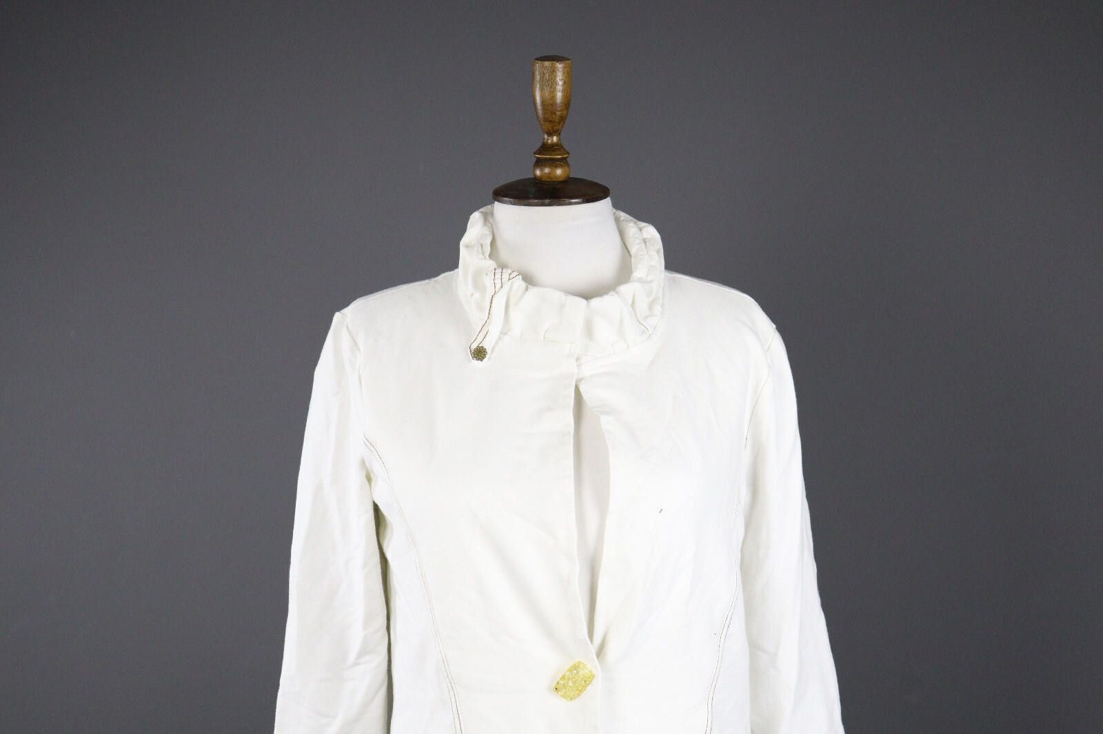 Ellesse Ladies Elly Designer Acymetric Big Coat Jacket Size L Size L / US 10 / IT 46 - 3 Thumbnail