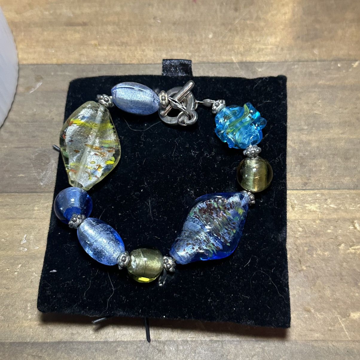 Other Chunky art glass beaded stretch toggle bracelet Size ONE SIZE - 3 Thumbnail