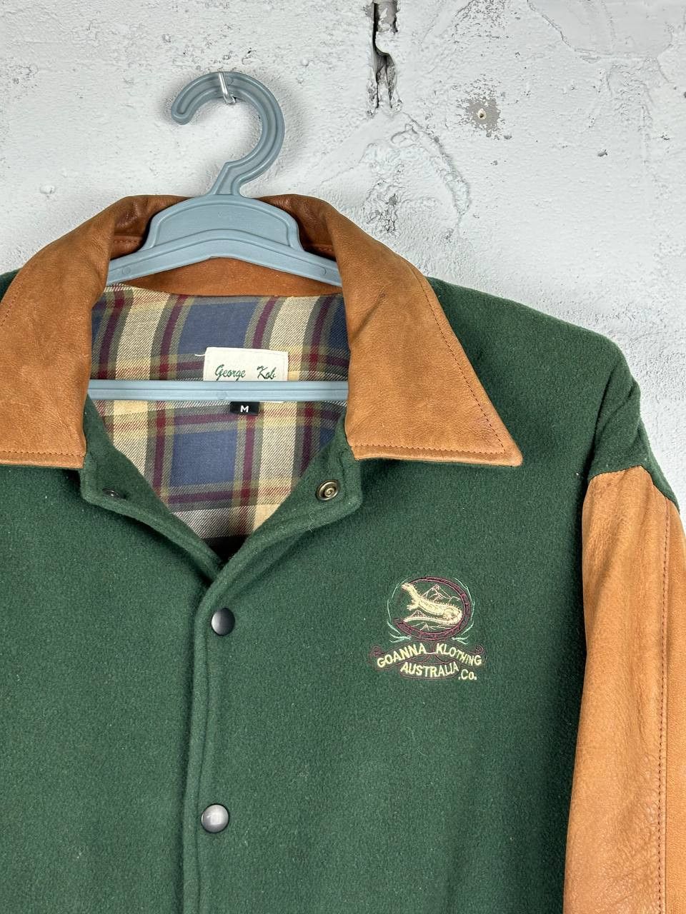 Vintage Vintage Made In Australia Trucker Varsity Jacket Leather Size US L / EU 52-54 / 3 - 5 Thumbnail