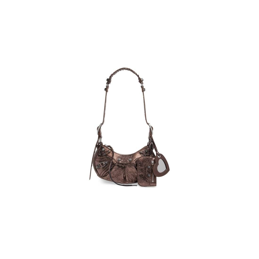 Balenciaga le cagole xs shoulder bag metallized in bronze Size ONE SIZE - 1 Thumbnail