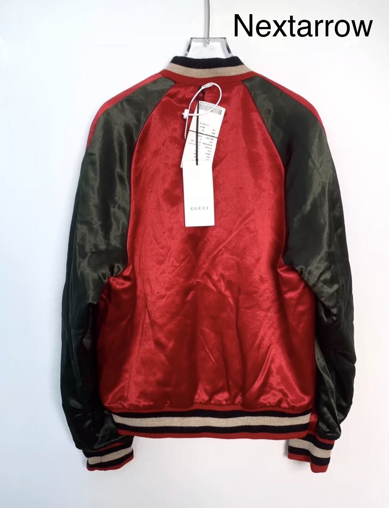 Gucci Gucci Logo Tiger Head Embroidered Two Wear Baseball Jacket Size US M / EU 48-50 / 2 - 2 Thumbnail