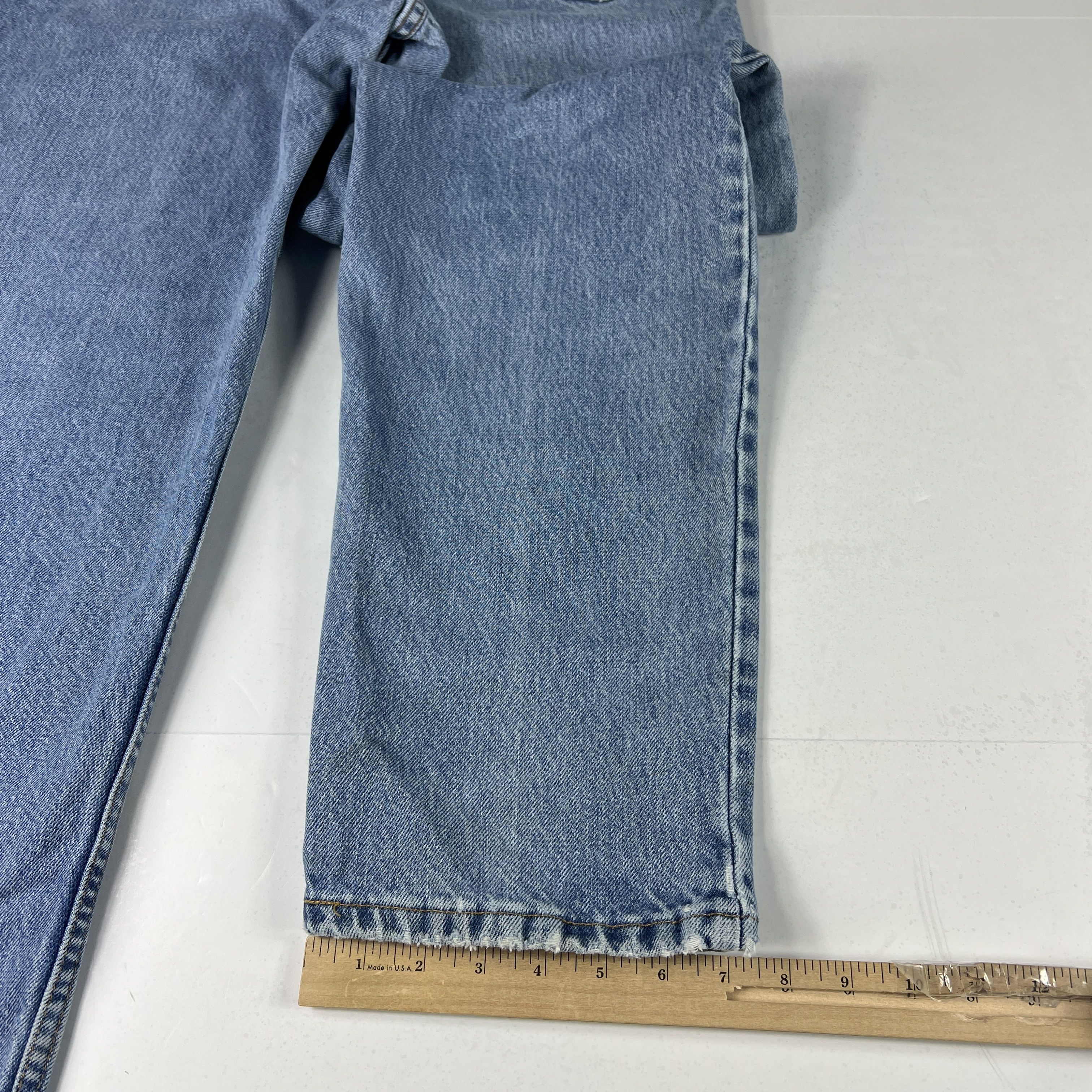 Levi's × Vintage Y2K Levi's Jeans 550 Relaxed Blue Faded Cotton Denim Size US 36 / EU 52 - 16 Thumbnail