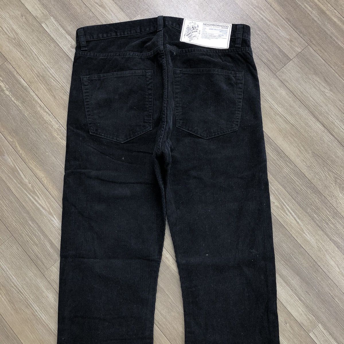 Japanese Brand × Neighborhood 2000s Neighborhood Black Corduroy Pants Size US 33 - 18 Thumbnail