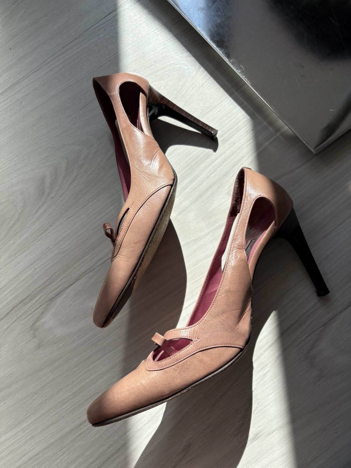 Vintage Vintage leather heels Size US 7.5 / IT 37.5 - 8 Thumbnail