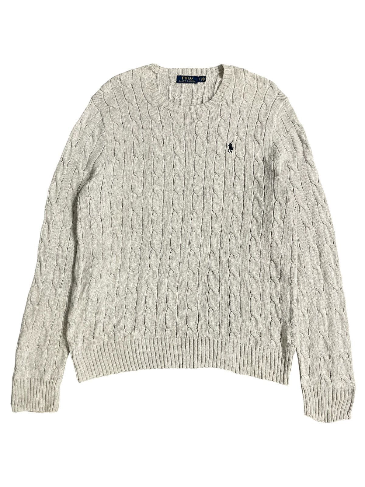 Polo Ralph Lauren Polo Ralph Lauren Cable Knit Sweater Size US L / EU 52-54 / 3 - 1 Thumbnail