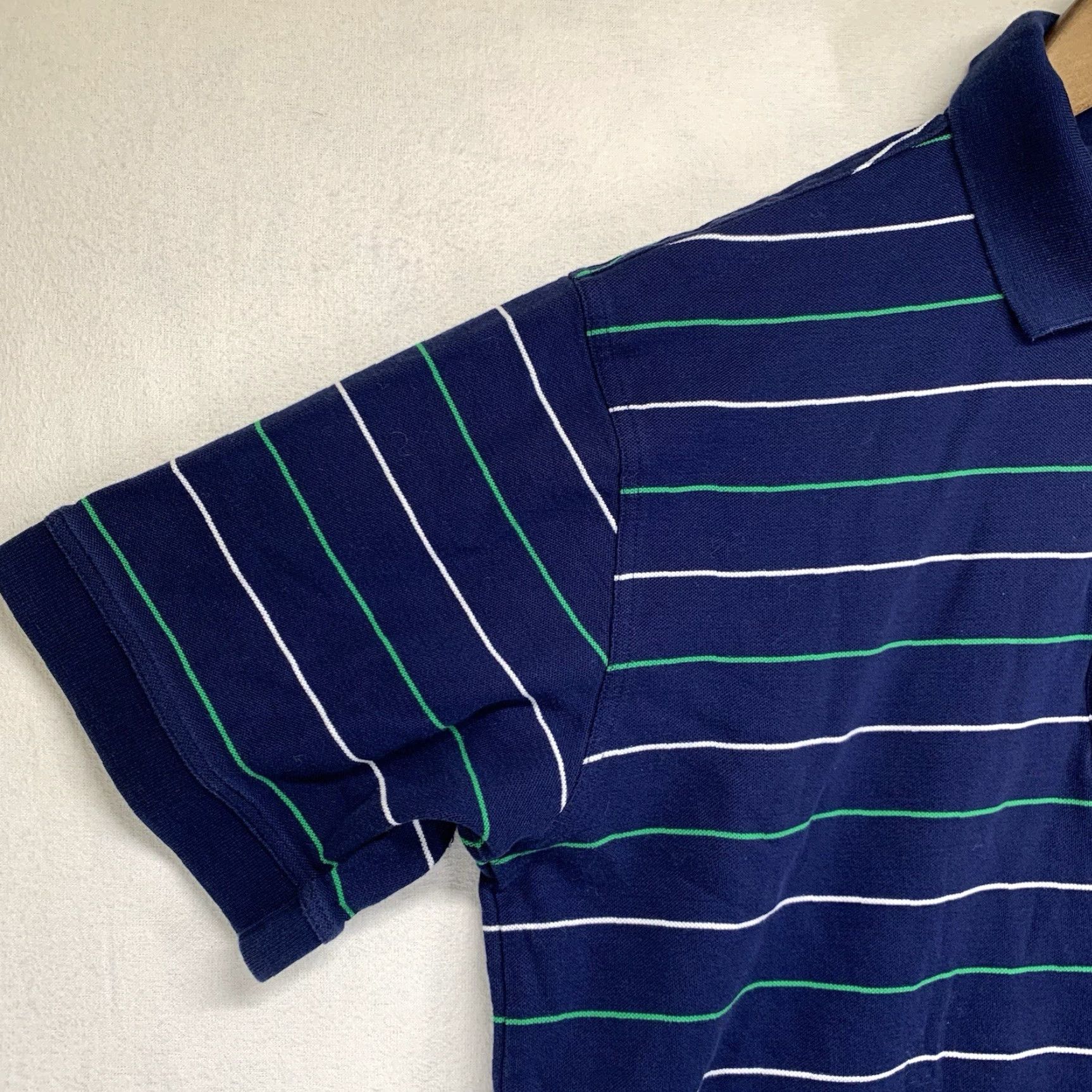 Vintage VINTAGE Masters Polo Shirt Men Medium Blue 60s Striped Embroidered Logo 100% Cotton Size US M / EU 48-50 / 2 - 7 Thumbnail