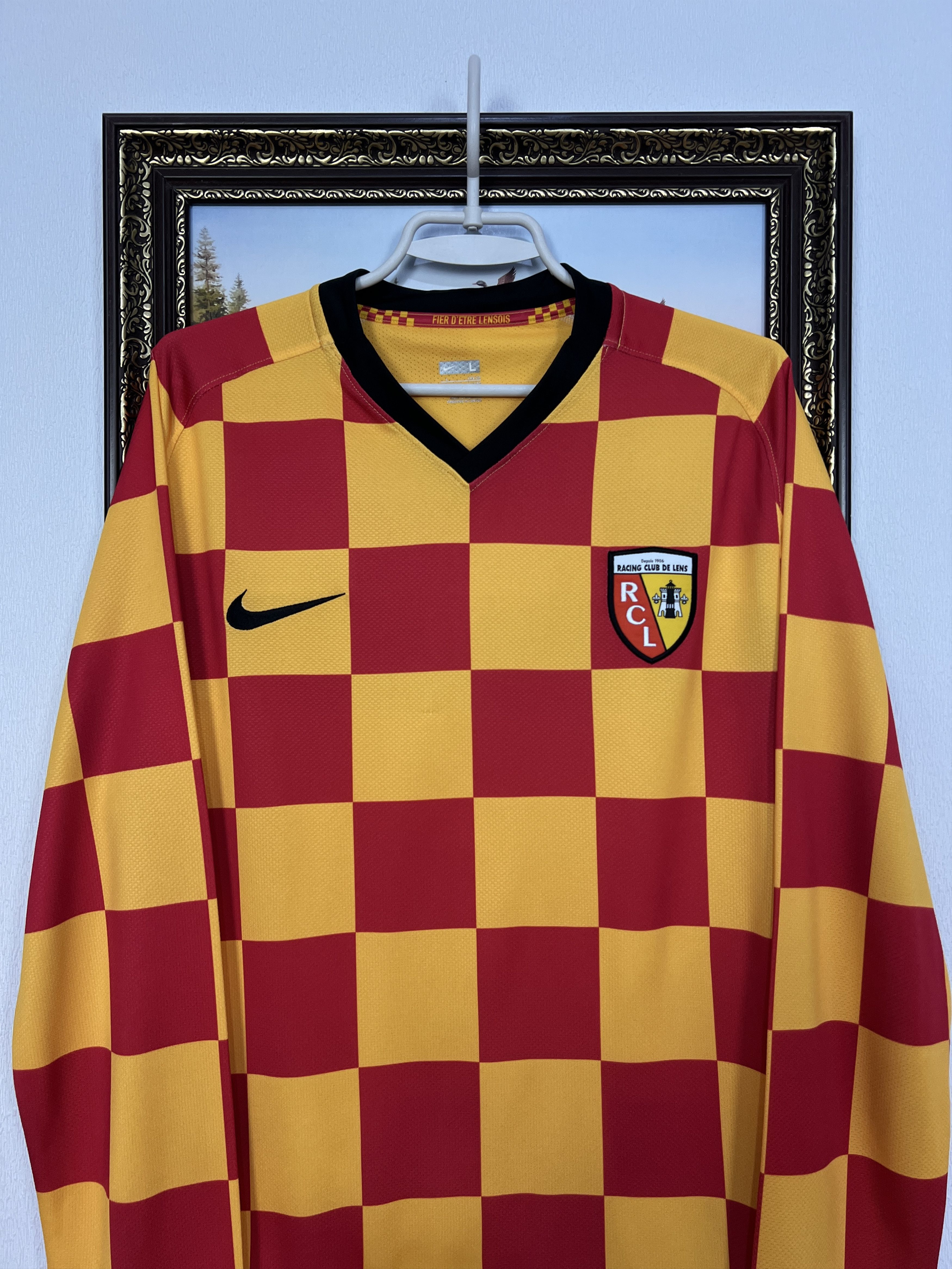 Nike Lens football shirt Soccer Long Sleeve Player Issue Jersey Size US L / EU 52-54 / 3 - 2 Thumbnail