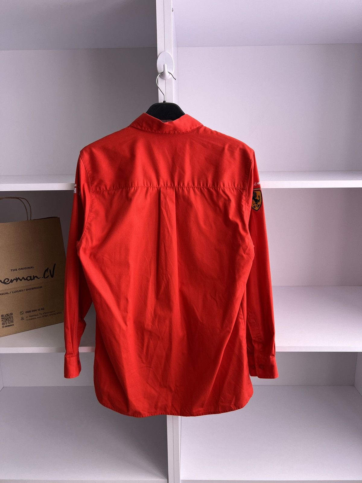 Ferrari × Vintage Vintage Men’s Racing Shirt Long Sleeve Ferrari Shell Size US M / EU 48-50 / 2 - 10 Thumbnail