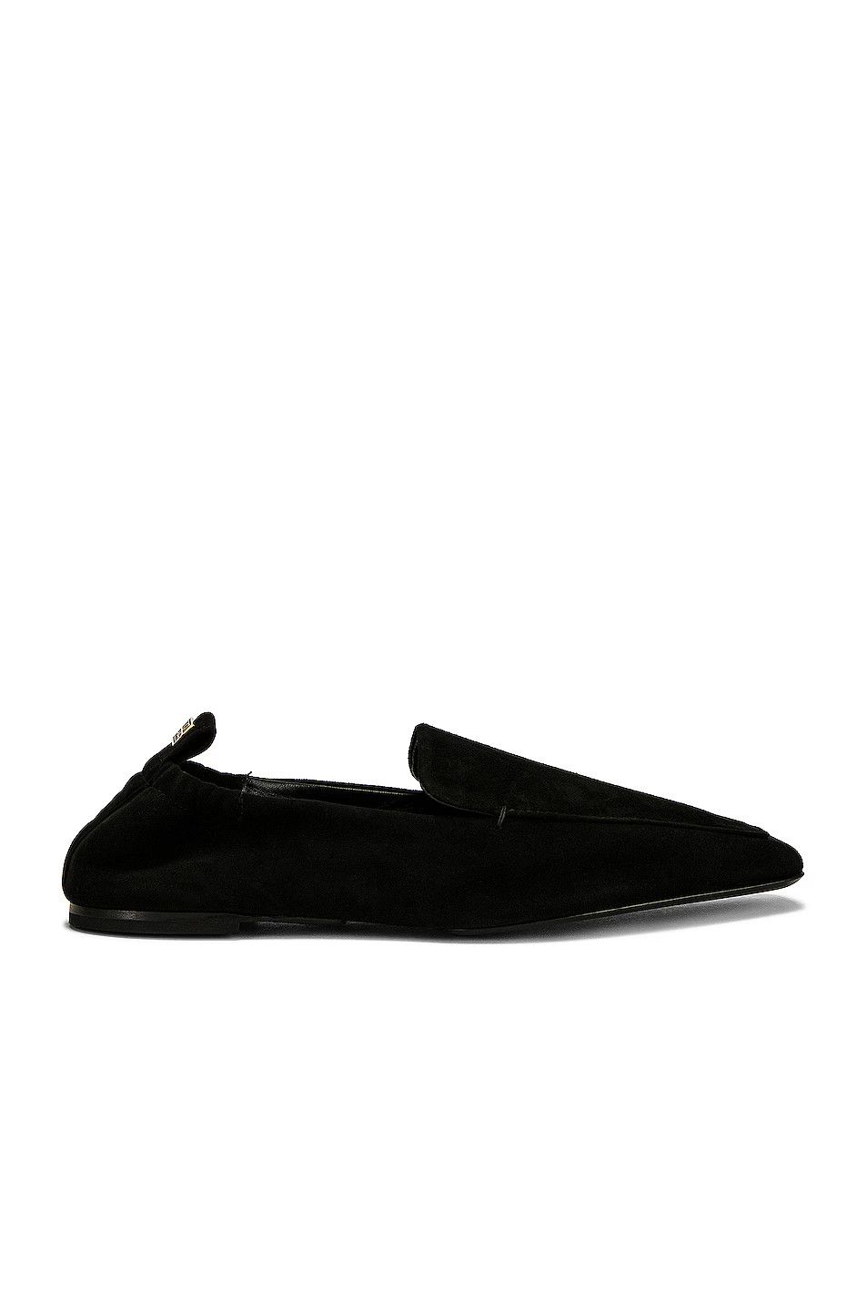 o1mle0525 The Travel Loafers Suede in Black
