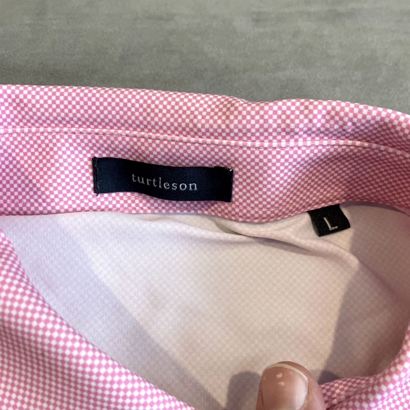 Pinko Turtleson Polo Shirt Golf Pink Pattern Embroidered Logo Large L Men Regular Short Sleeve Size US L / EU 52-54 / 3 - 4 Thumbnail